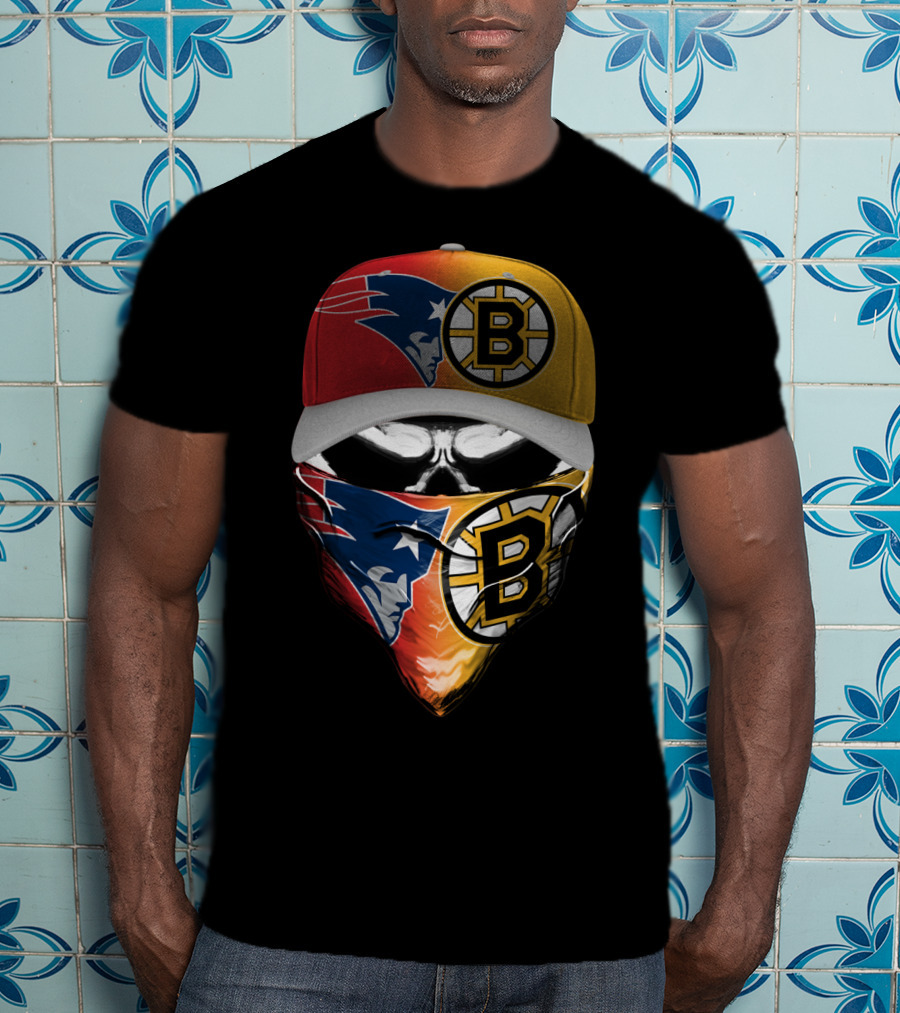 Patriots Bruins Skum 089 T-Shirt