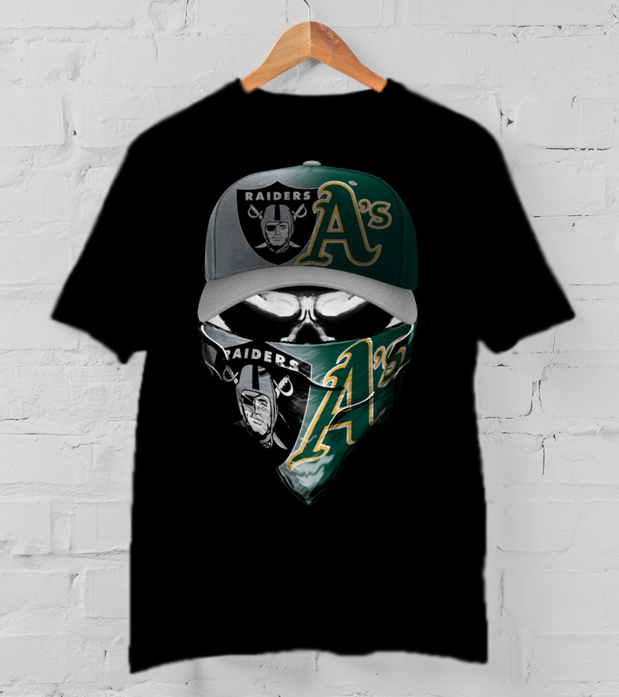 Raiders A's Mask Cap Combo Skum 096 T-Shirt