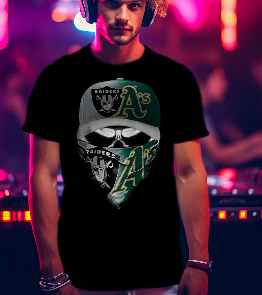 Raiders A's Mask Cap Combo Skum 096 T-Shirt
