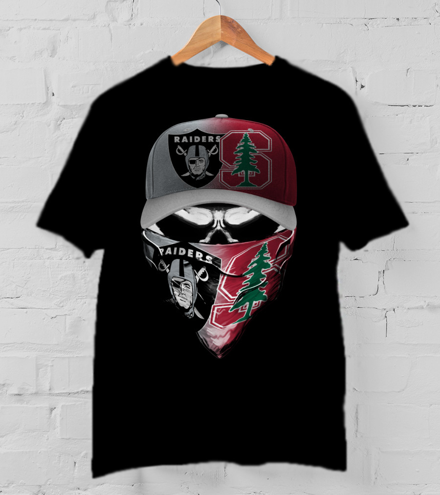 Raiders Stanford Tree Hybrid Fan Mask Hat Combination T-Shirt