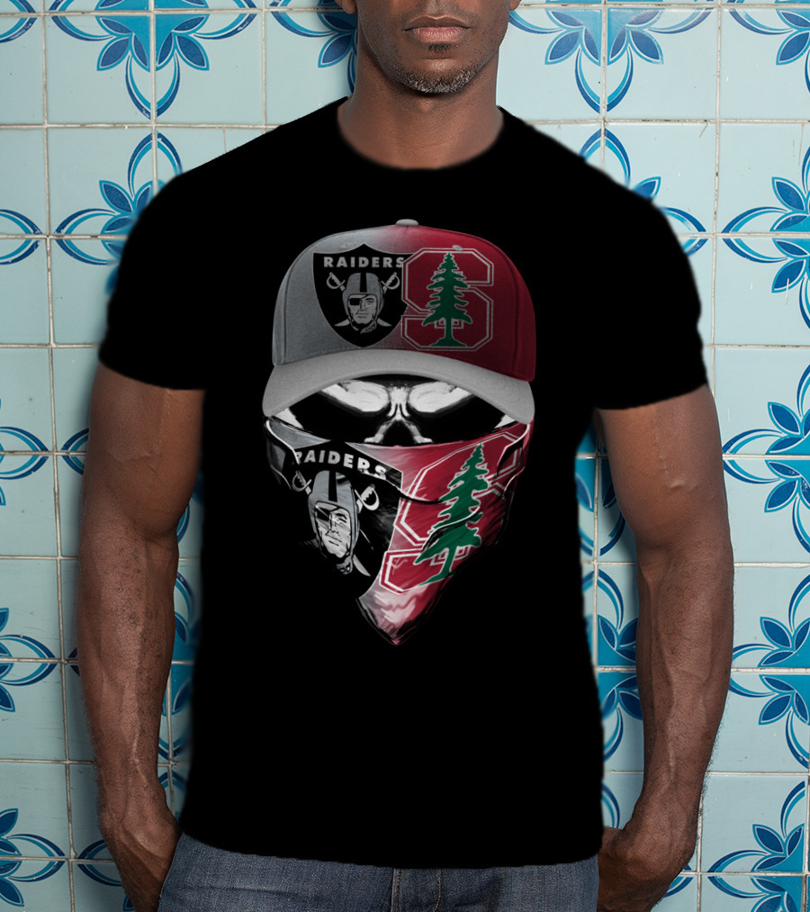 Raiders Stanford Tree Hybrid Fan Mask Hat Combination T-Shirt