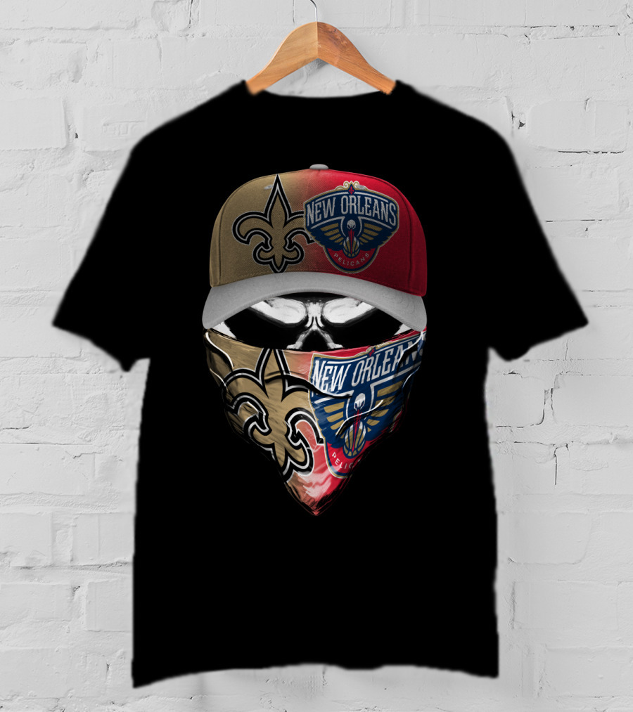 New Orleans Saints And Pelicans Skum 108 Fan Gear T-Shirt