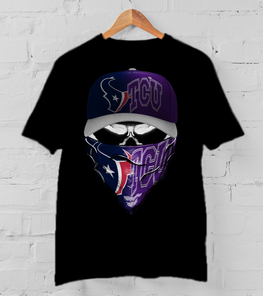 Houston Texans Tcu Face Mask Skum 121 T-Shirt