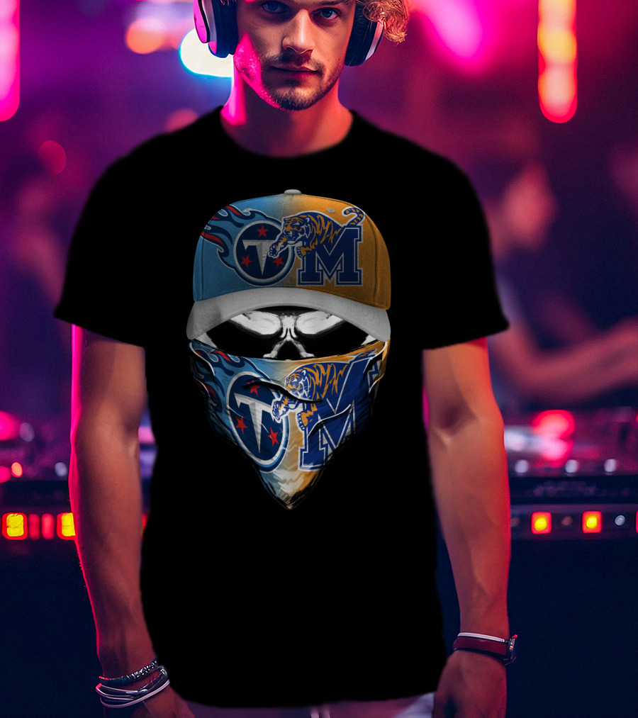 Tennessee Titans Memphis Tigers Skum T-Shirt