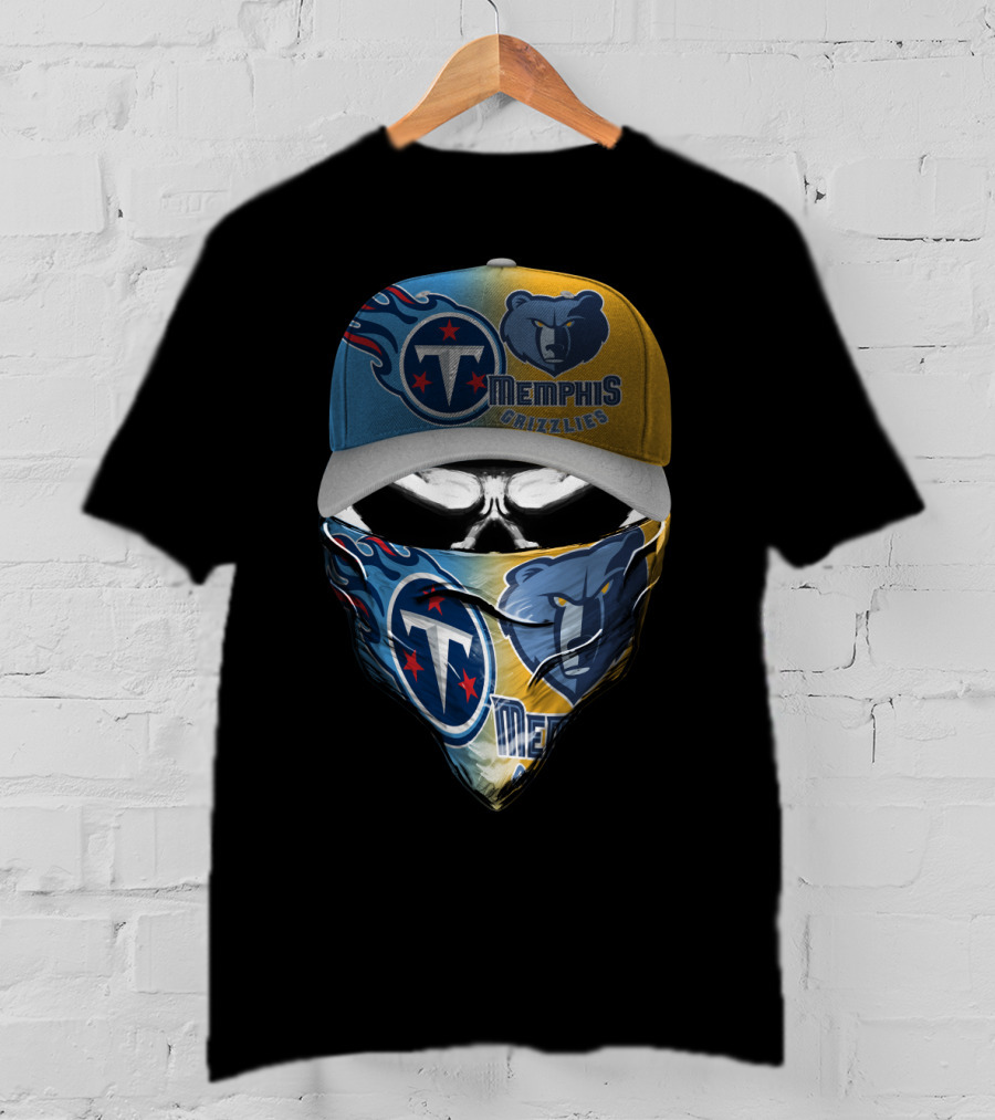Memphis Grizzlies Tennessee Titans Fan Gear Skum 128 T-Shirt