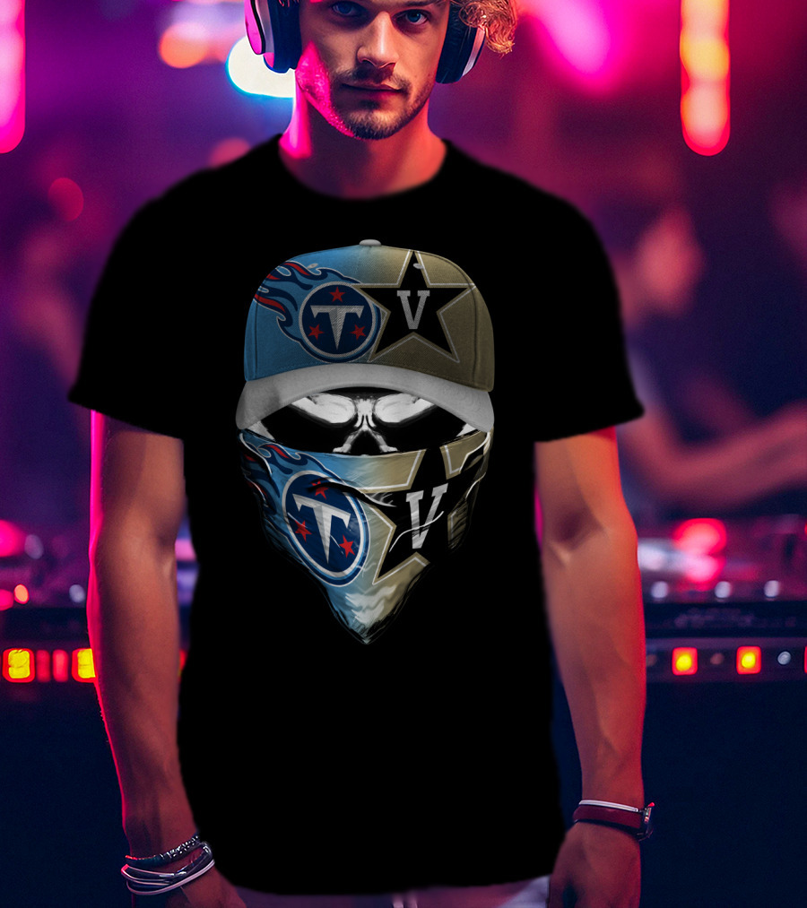 Tennessee Titans Vanderbilt Commodores Collaboration T-Shirt