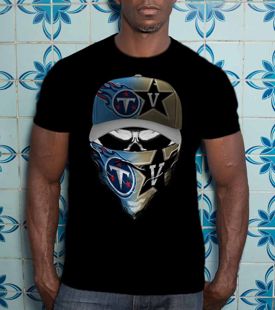 Tennessee Titans Vanderbilt Commodores Collaboration T-Shirt