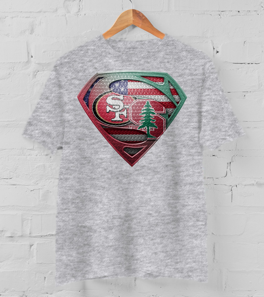 Sf Tree American Flag Shield T-Shirt