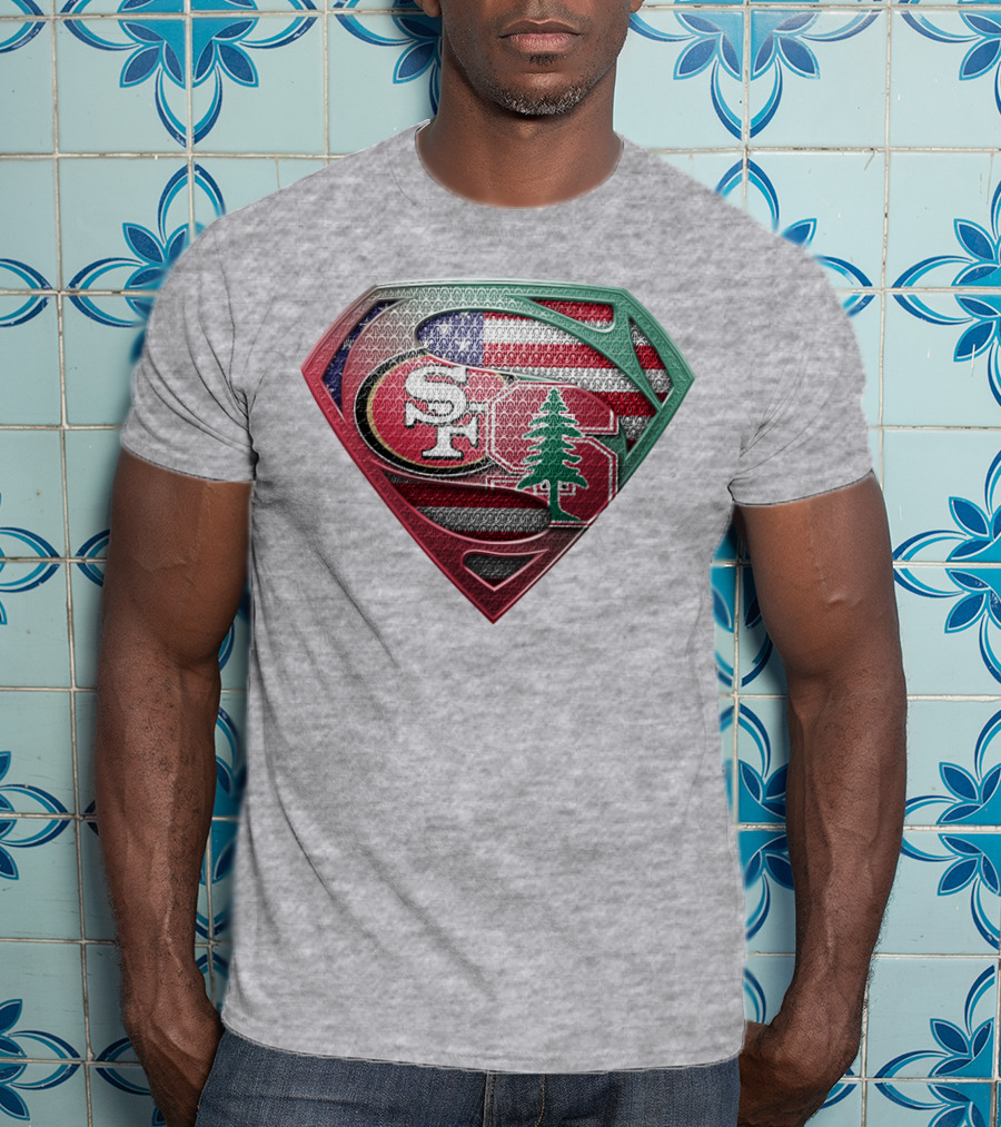 Sf Tree American Flag Shield T-Shirt