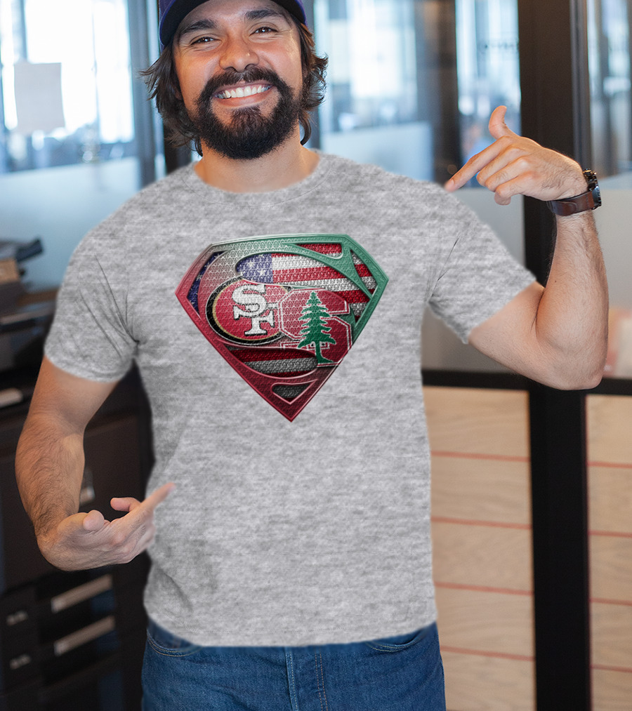 Sf Tree American Flag Shield T-Shirt