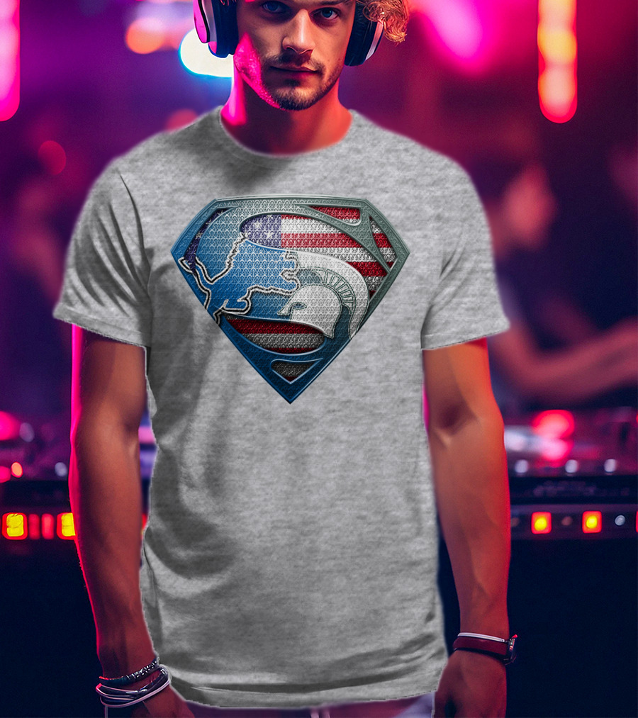 Spartan Superhero American Flag T-Shirt