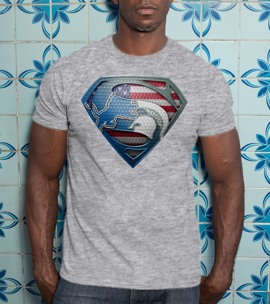 Spartan Superhero American Flag T-Shirt