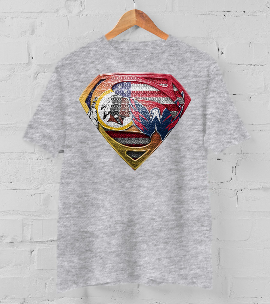 Superman Washington Sports Teams Mashup T-Shirt