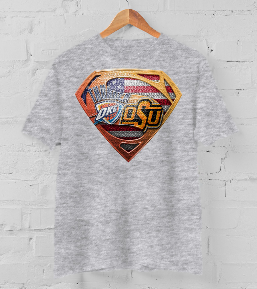 Okc Thunder Osu American Shield T-Shirt