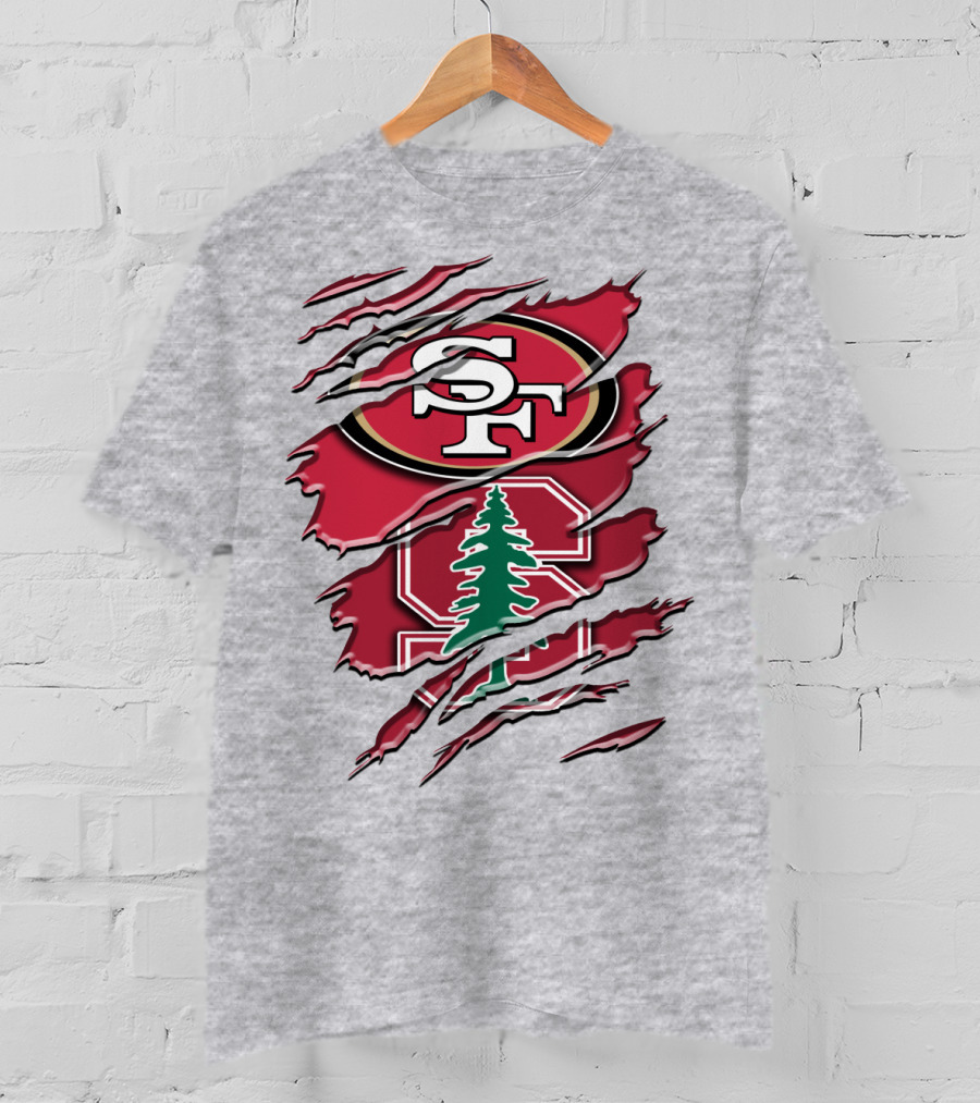 Sf Stanford Tree Logo Rah T-Shirt