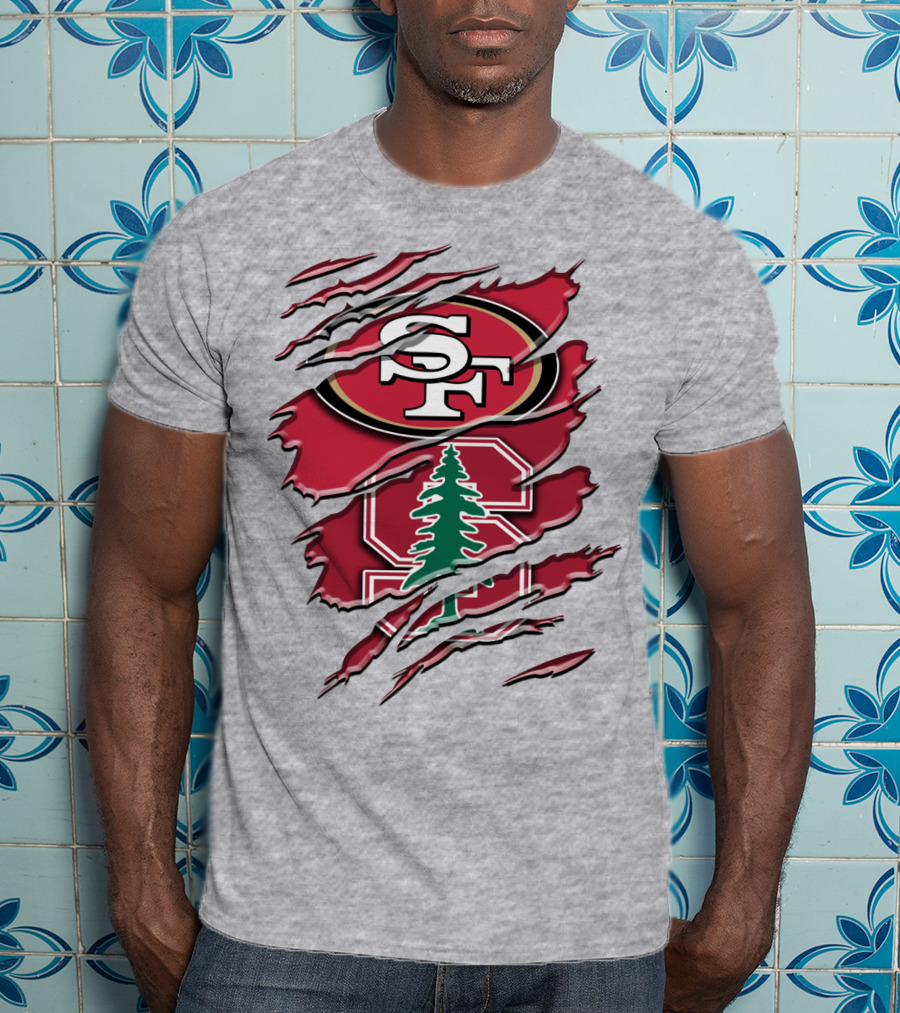 Sf Stanford Tree Logo Rah T-Shirt