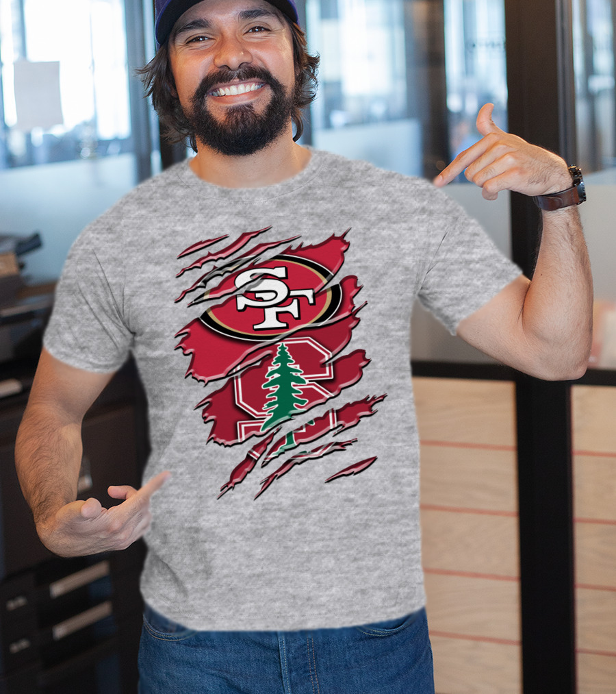 Sf Stanford Tree Logo Rah T-Shirt