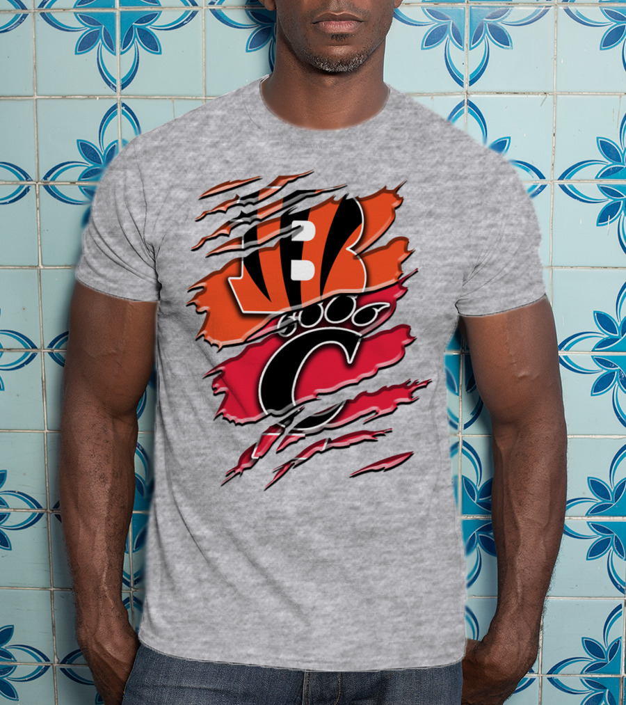 Bengals Bearcats Claw Graphic Rah 011 T-Shirt