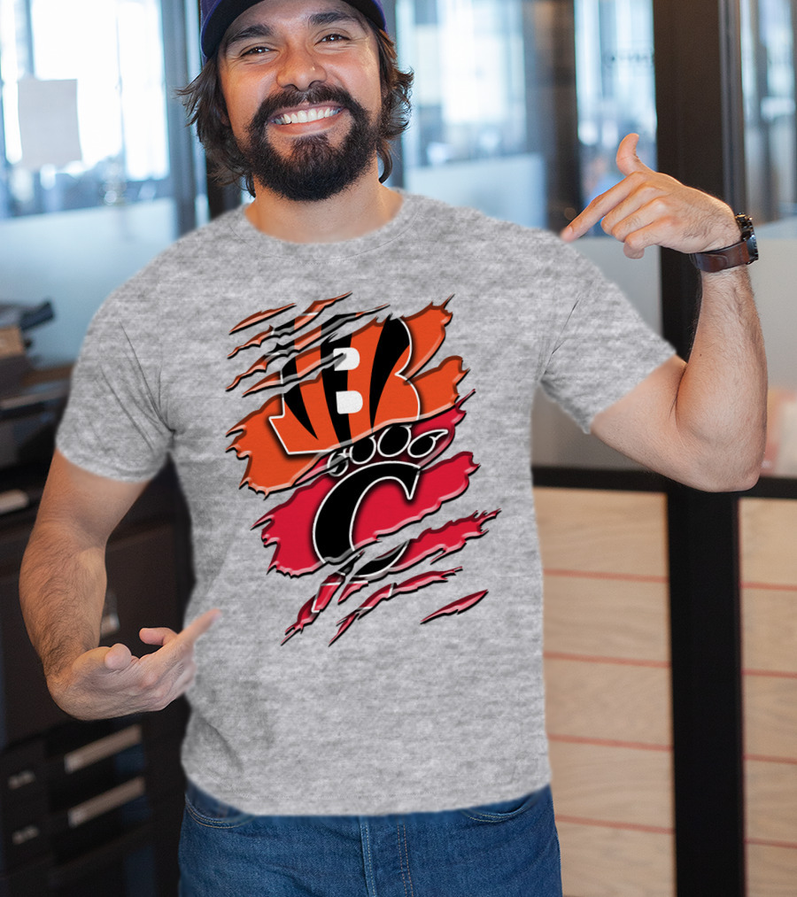 Bengals Bearcats Claw Graphic Rah 011 T-Shirt
