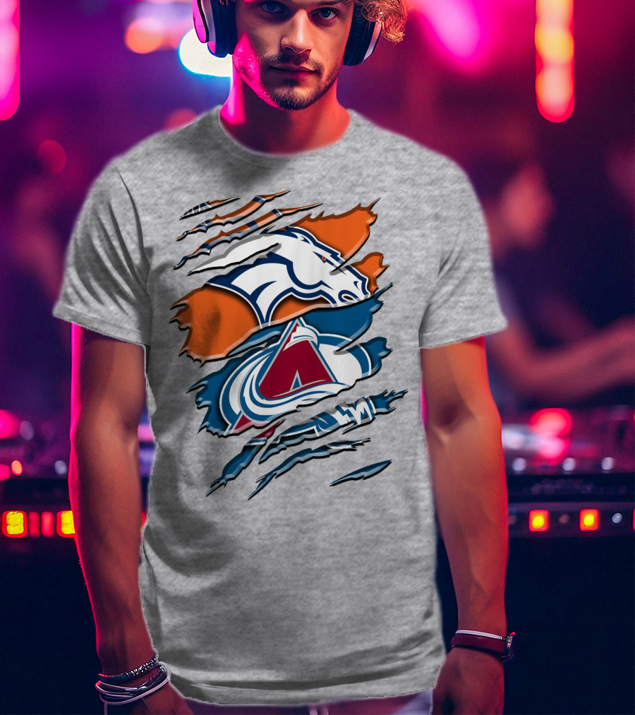 Denver Broncos Colorado Avalanche Rah 016 T-Shirt