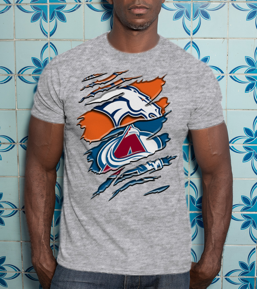 Denver Broncos Colorado Avalanche Rah 016 T-Shirt