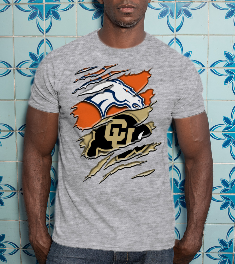 Denver Broncos Colorado Buffaloes Rah 017 T-Shirt