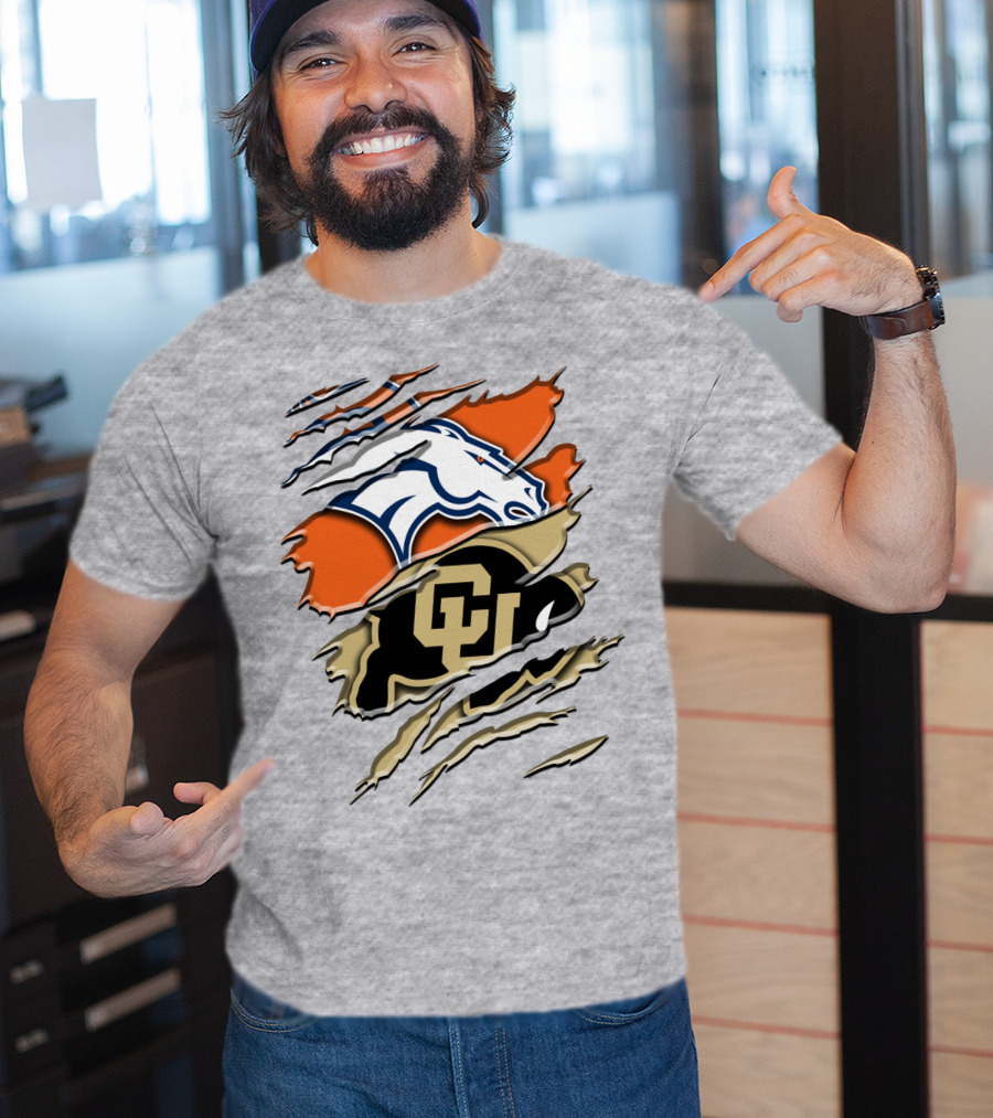 Denver Broncos Colorado Buffaloes Rah 017 T-Shirt
