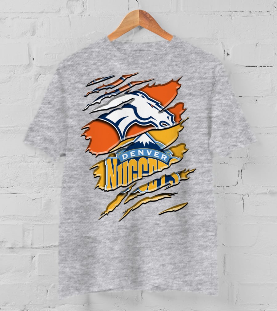 Denver Broncos And Nuggets Fan Crossover Rah 020 T-Shirt