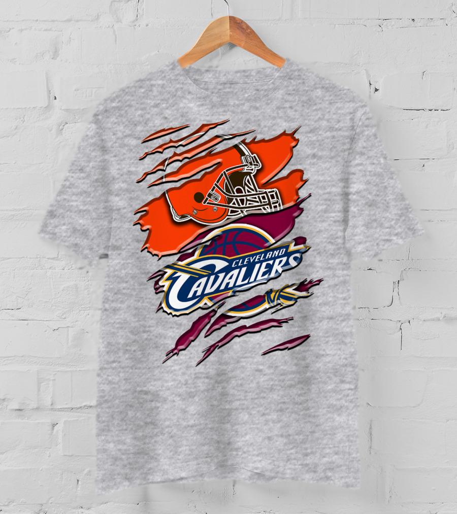 Cleveland Cavaliers Browns Helmet Rah T-Shirt