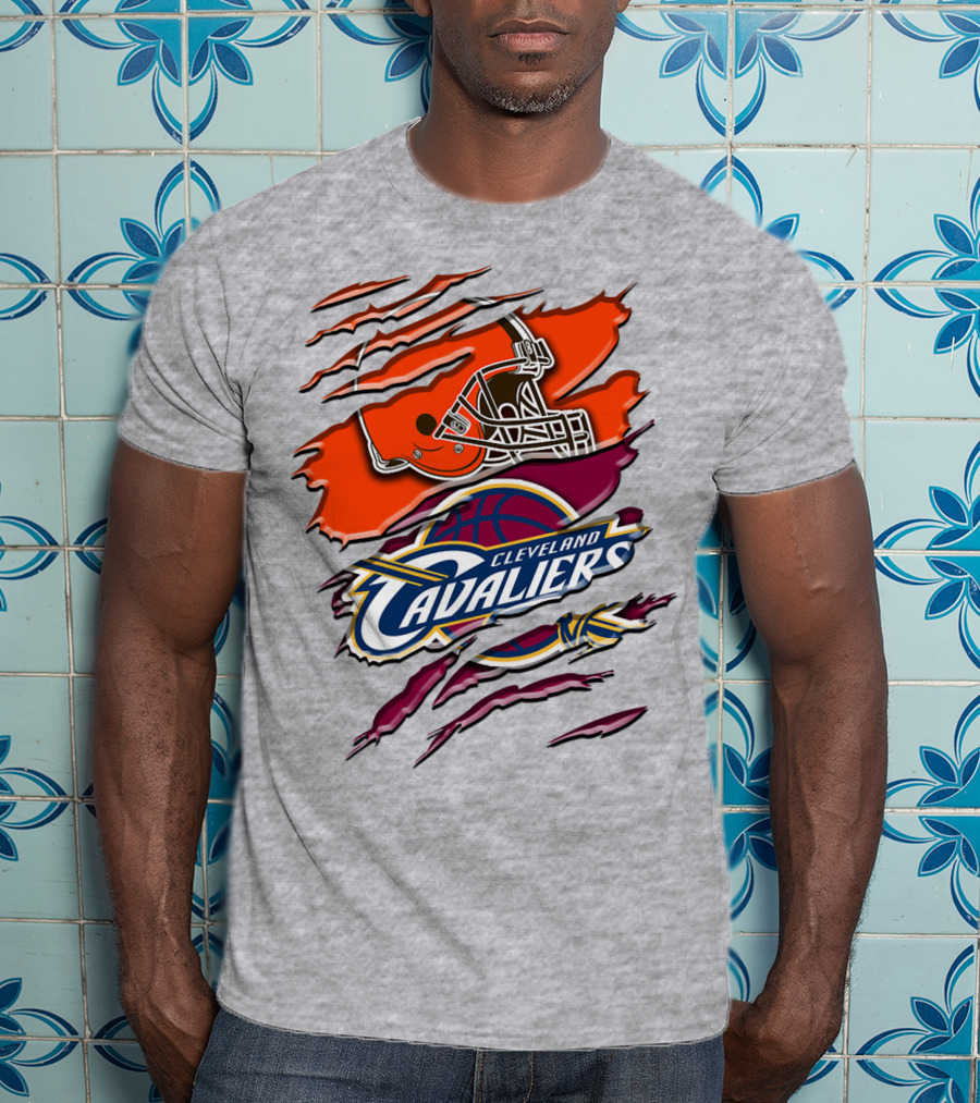 Cleveland Cavaliers Browns Helmet Rah T-Shirt