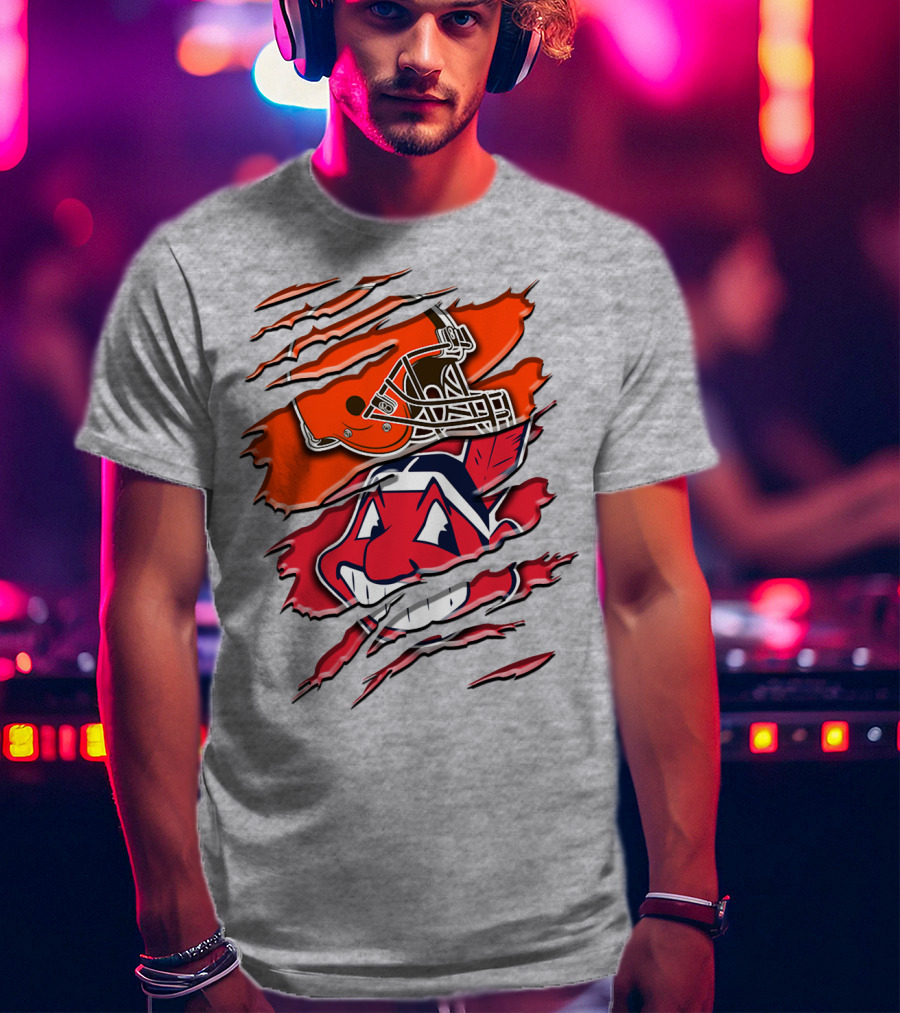 Cleveland Browns And Chief Wahoo Rah T-Shirt