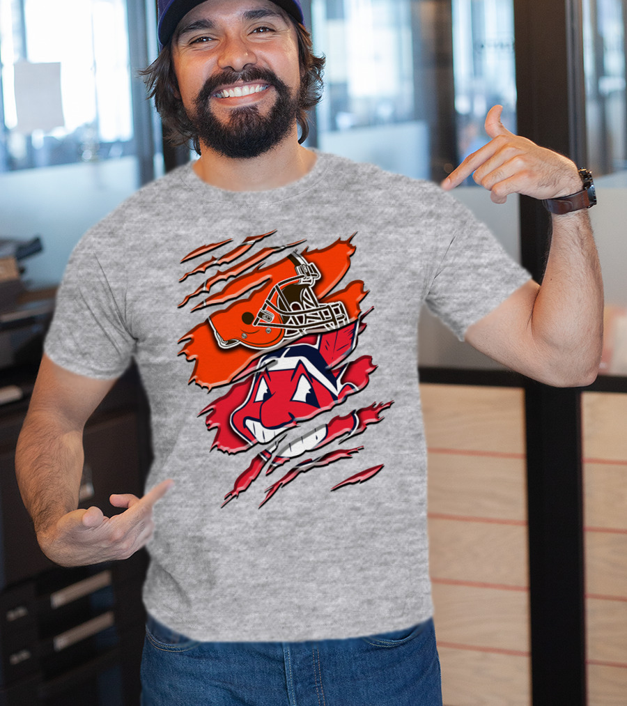 Cleveland Browns And Chief Wahoo Rah T-Shirt