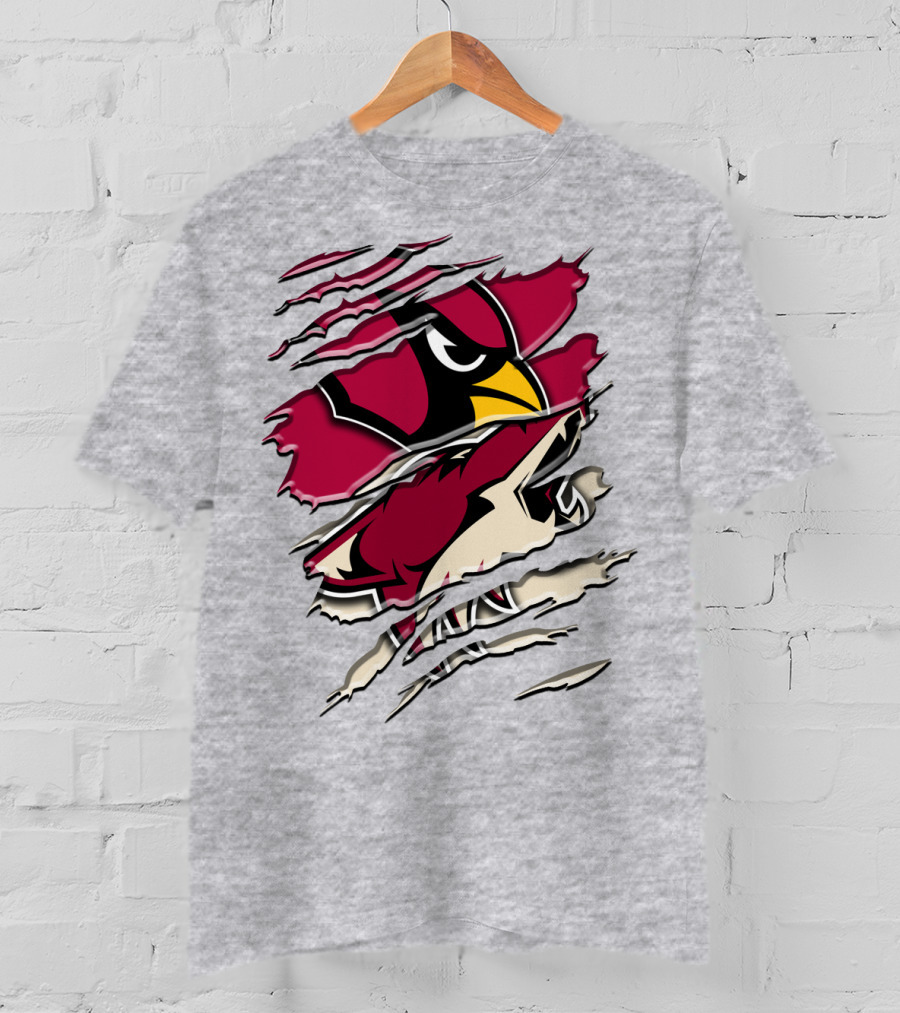 Arizona Cardinals Ripped Design Rah 028 T-Shirt