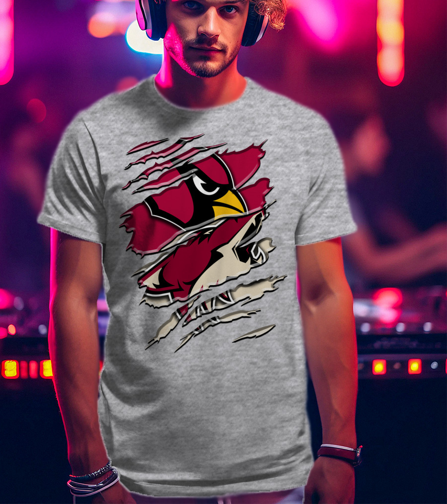Arizona Cardinals Ripped Design Rah 028 T-Shirt