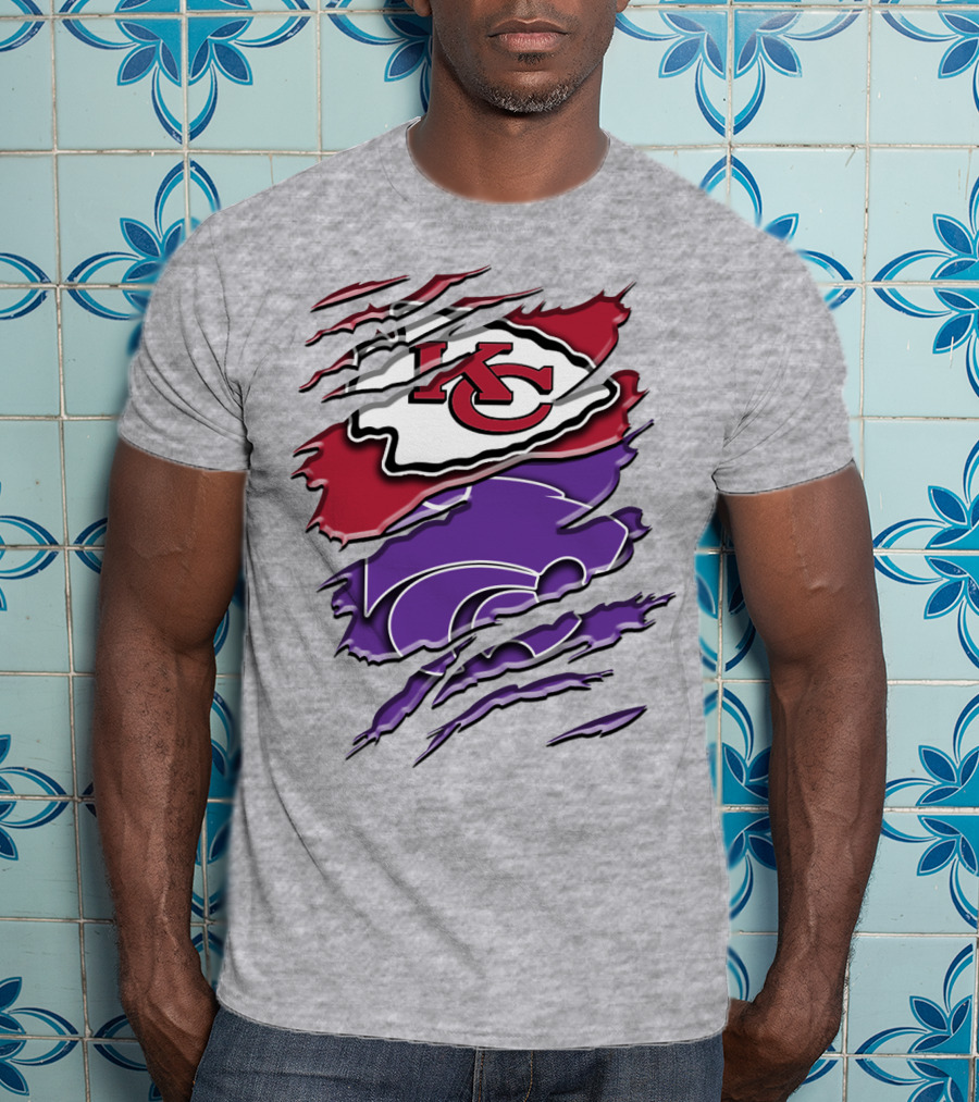 Kansas City Chiefs K-State Wildcats Fan Gear Rah 038 T-Shirt