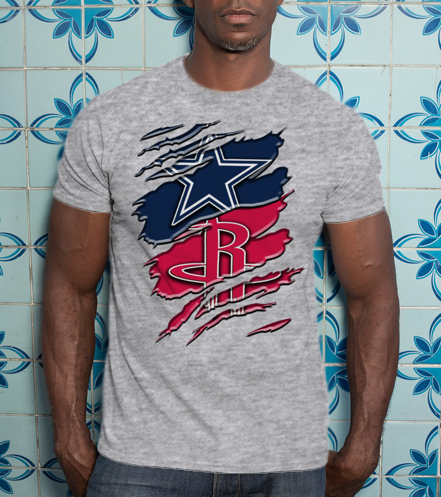 Dallas Cowboys Houston Rockets Rah 047 T-Shirt
