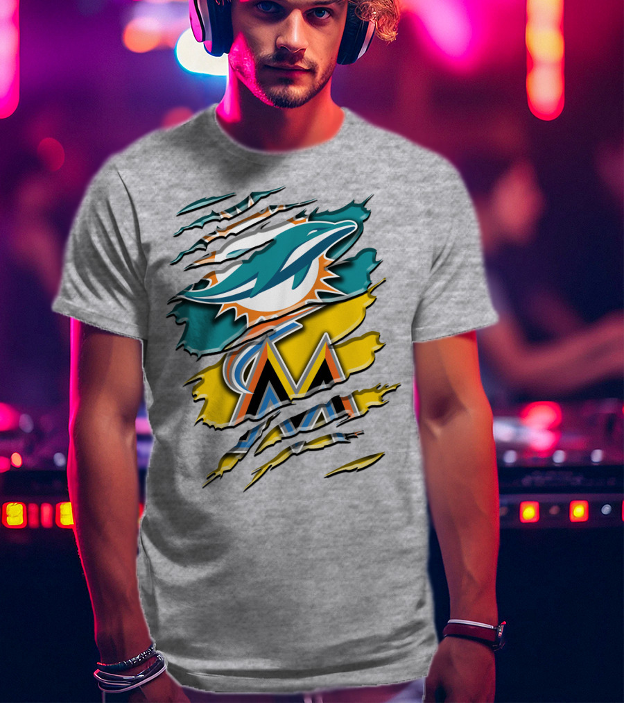 Miami Dolphins Marlins Rah 053 T-Shirt