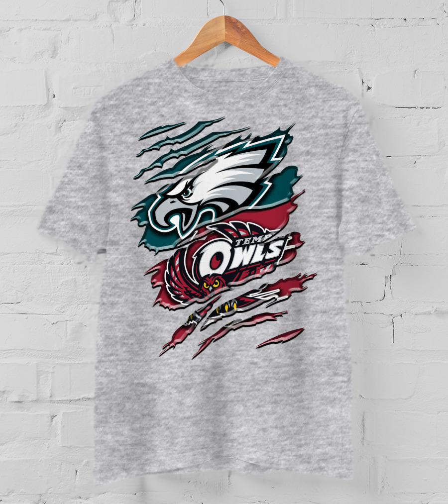 Philadelphia Eagles Temple Owls Rah 058 T-Shirt