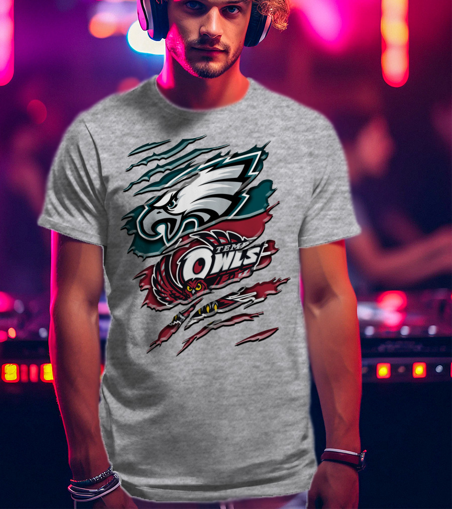 Philadelphia Eagles Temple Owls Rah 058 T-Shirt