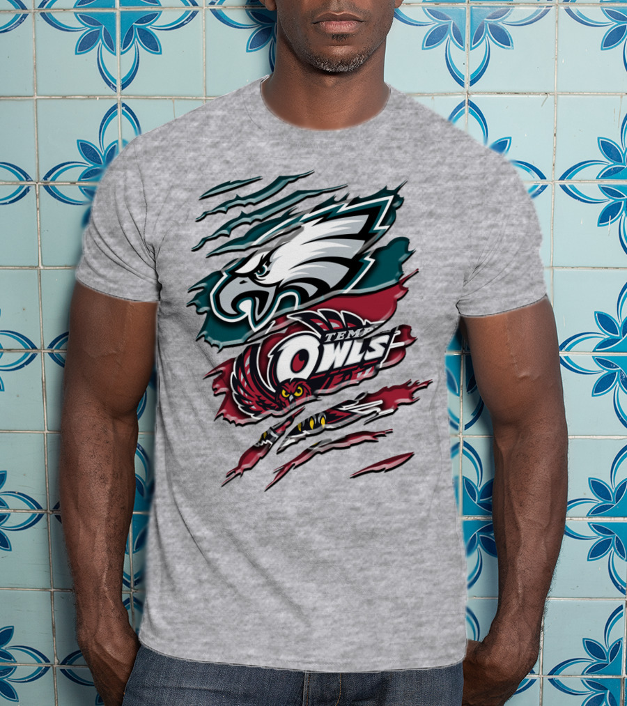 Philadelphia Eagles Temple Owls Rah 058 T-Shirt