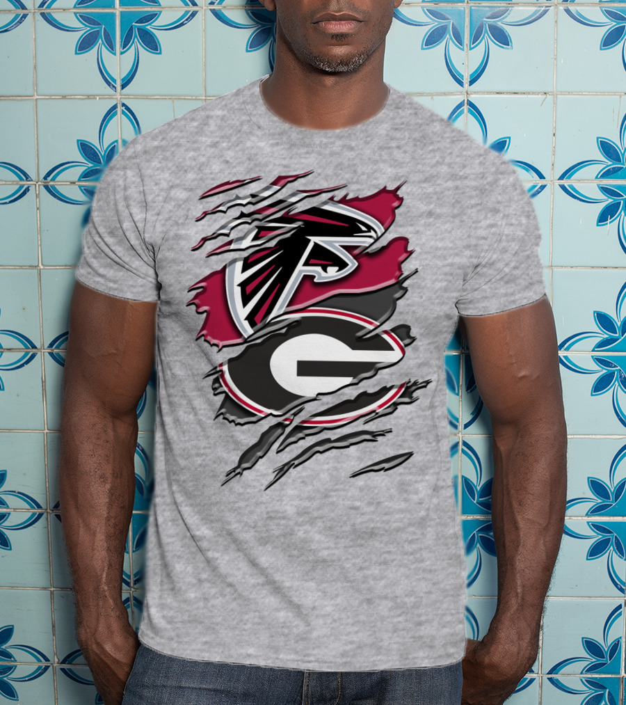 Atlanta Falcons Georgia Bulldogs Rah 061 T-Shirt