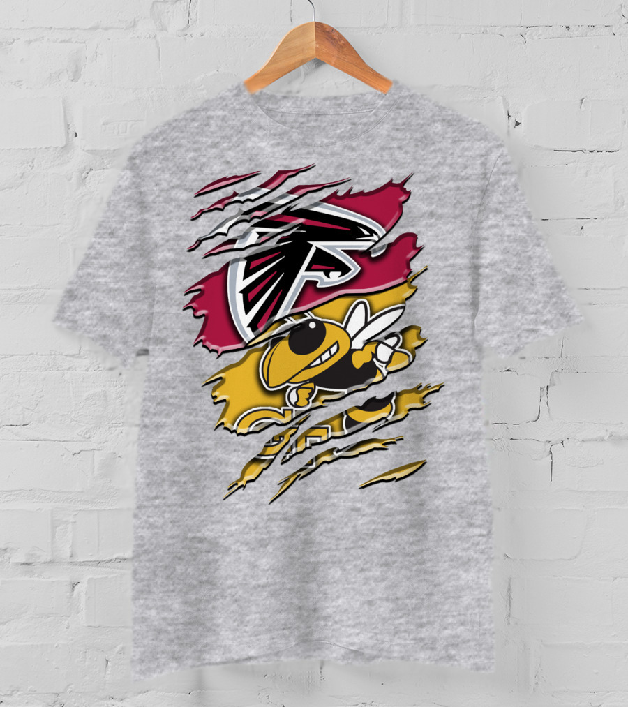 Atlanta Falcons And Georgia Tech Yellow Jackets Rah 062 T-Shirt