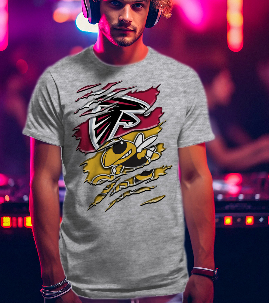Atlanta Falcons And Georgia Tech Yellow Jackets Rah 062 T-Shirt