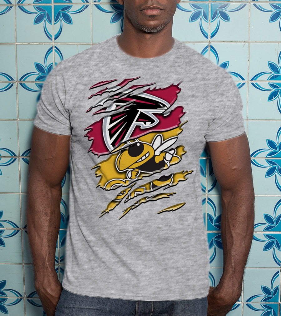 Atlanta Falcons And Georgia Tech Yellow Jackets Rah 062 T-Shirt