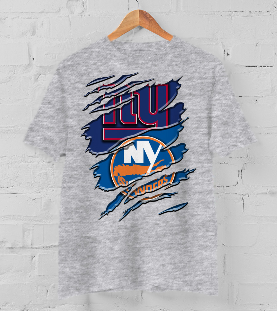 New York Giants Ny Islanders Crossover Rah 063 T-Shirt