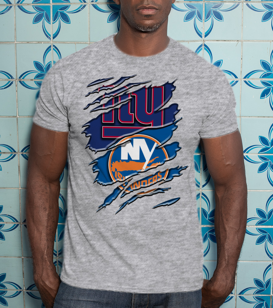 New York Giants Ny Islanders Crossover Rah 063 T-Shirt