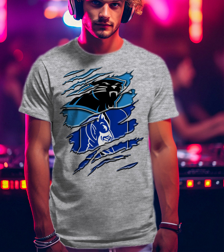 Carolina Panthers Duke Blue Devils Rah 084 T-Shirt