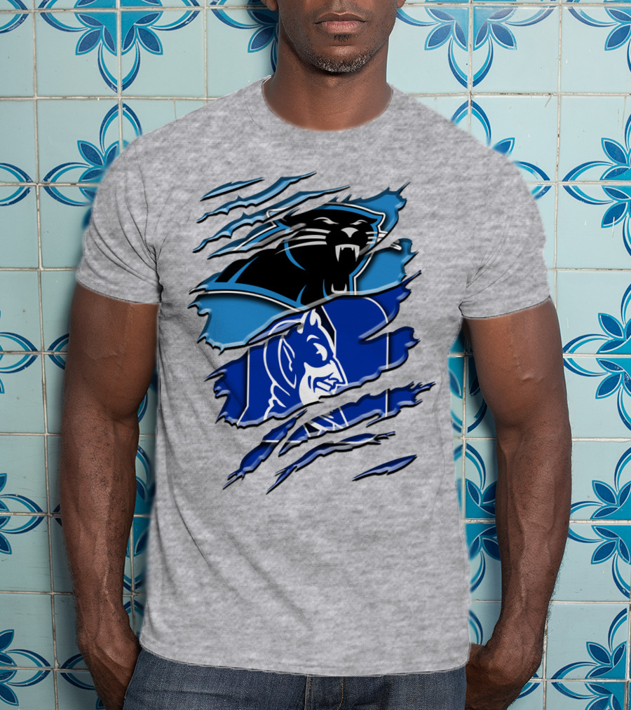 Carolina Panthers Duke Blue Devils Rah 084 T-Shirt
