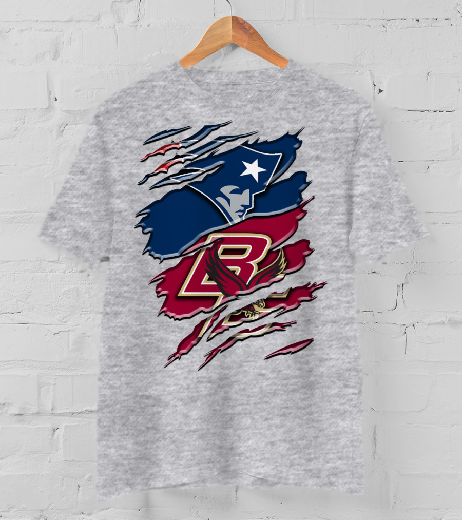 New England Patriots Boston College Eagle Claw Marks T-Shirt