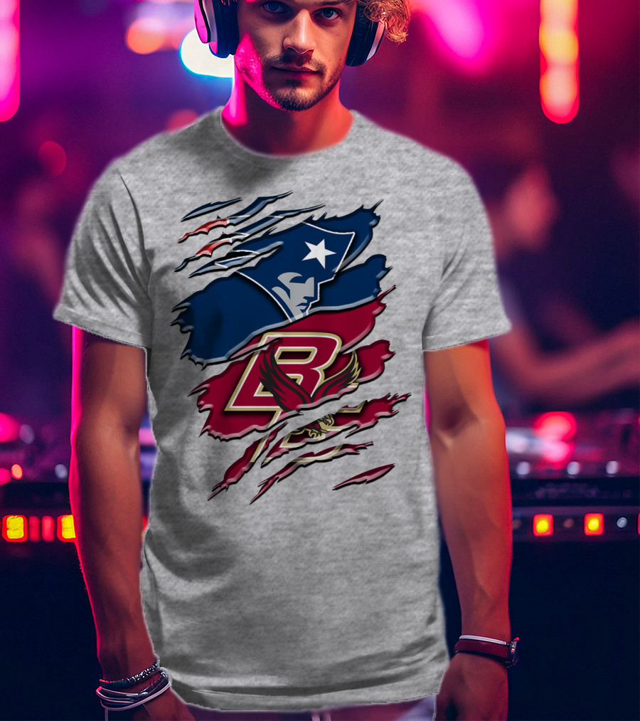 New England Patriots Boston College Eagle Claw Marks T-Shirt